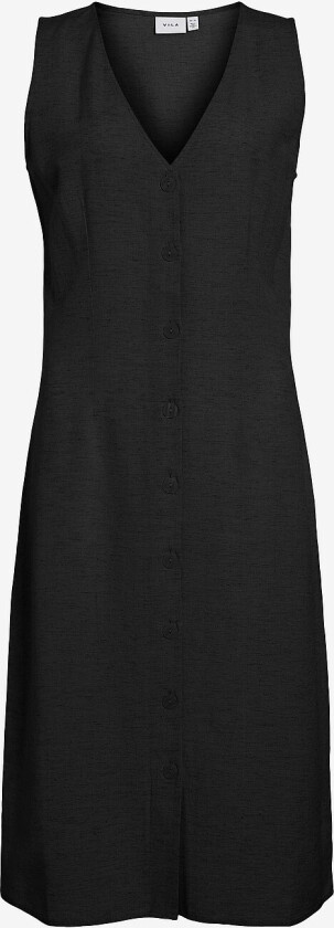 Kjole viPrisilla S/L Midi Dress - Svart