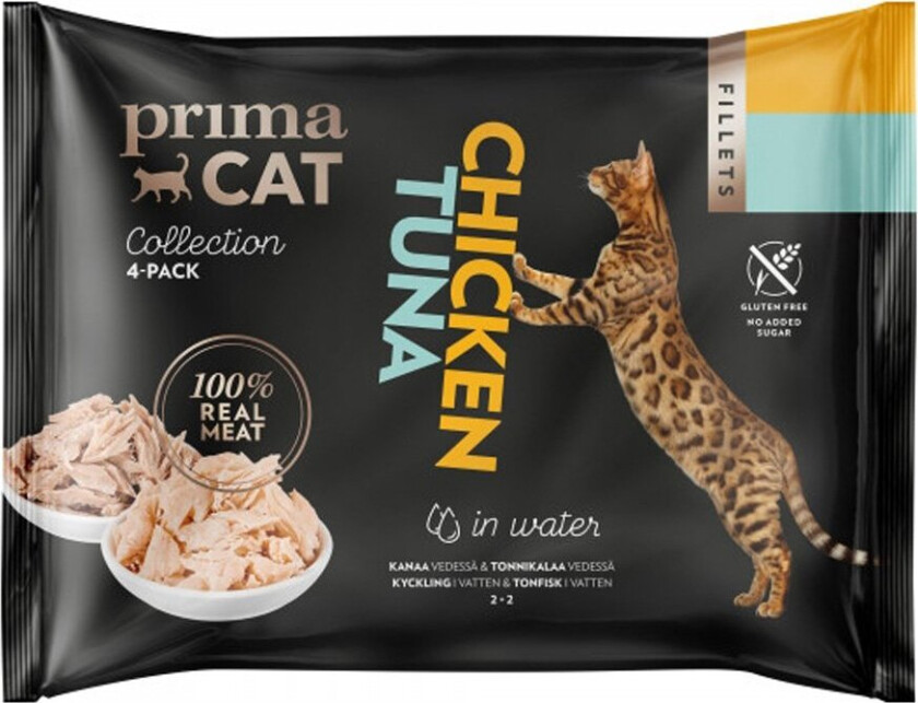 Prima Cat tunfisk med kylling i gelé (4x50 g)