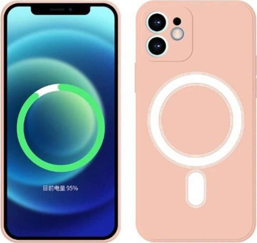 iPhone 13 Pro Max deksel gjennomsiktig magsafe sterk magnet kollisjonspute støtsikker Transparent one size