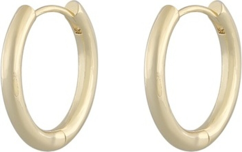 Amsterdam Small Earring Plain Gold 20mm