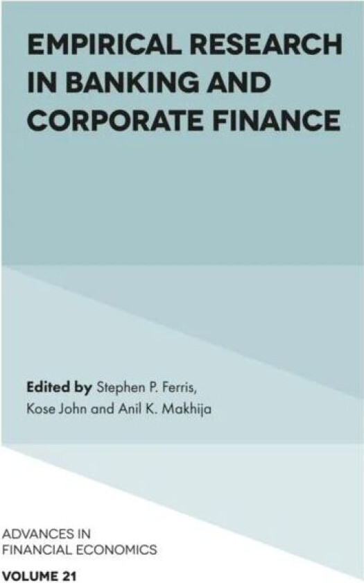 Empirical Research in Banking and Corporate Finance