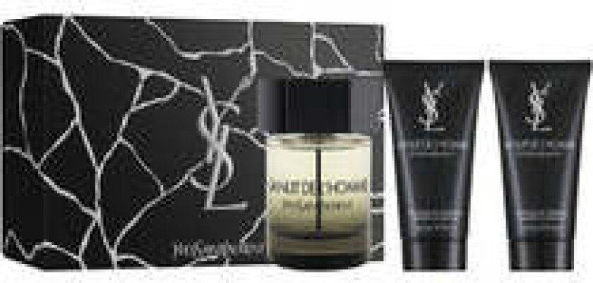 Yves saint laurent La Nuit gavesett for menn EDT 100ml dusjsåpe 2 x 50ml