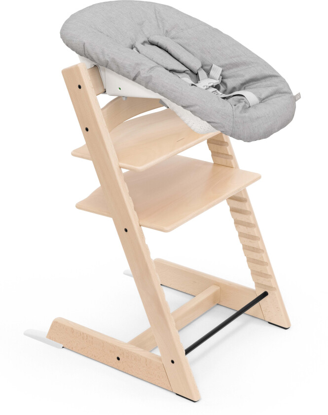 Tripp Trapp Matstol Bundle inkl. Newborn Set, Natural/Grey - Matstoler - Bomull,Tre