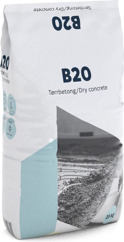 Bilde av B20 TØRRBETONG 25 KG