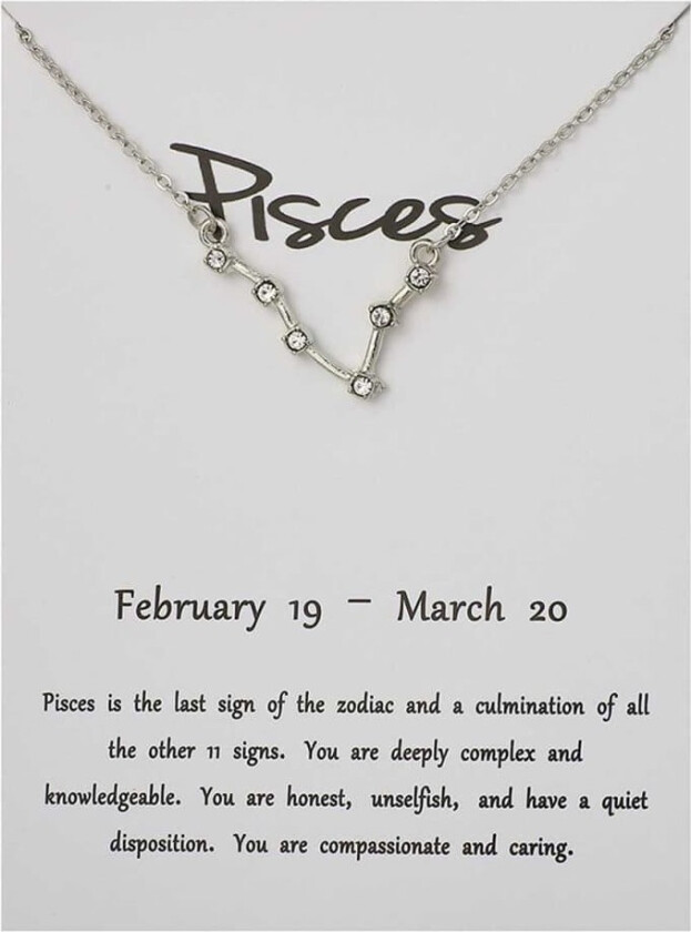 Star Sign halskjede fiskere Fiskene Gavehalskjede
