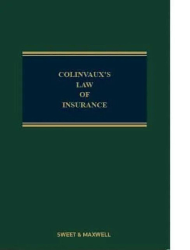 Colinvaux's Law of Insurance av Professor Robert M Merkin