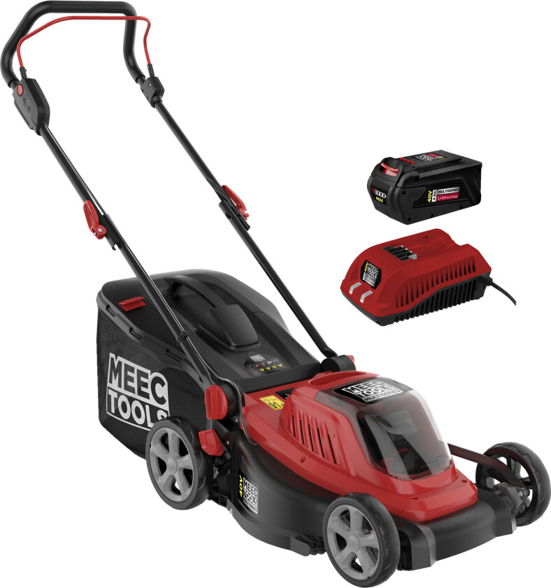 Batteridrevet gressklipper 40 V 4 Ah 43 cm