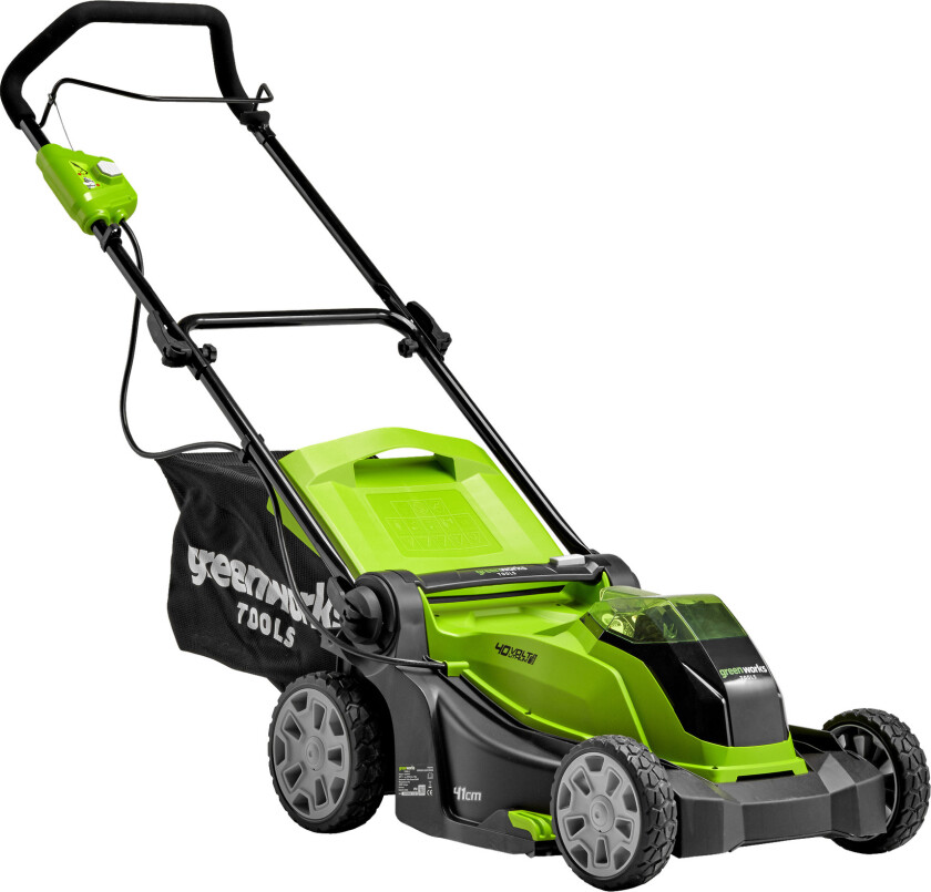 Batteridrevet gressklipper 40 V Li-Ion 4 Ah 41 cm