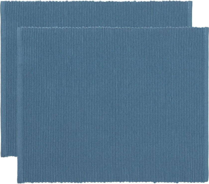 Linum Uni spisebrikke 35 x 46 cm 2-pakning Deep sea blue