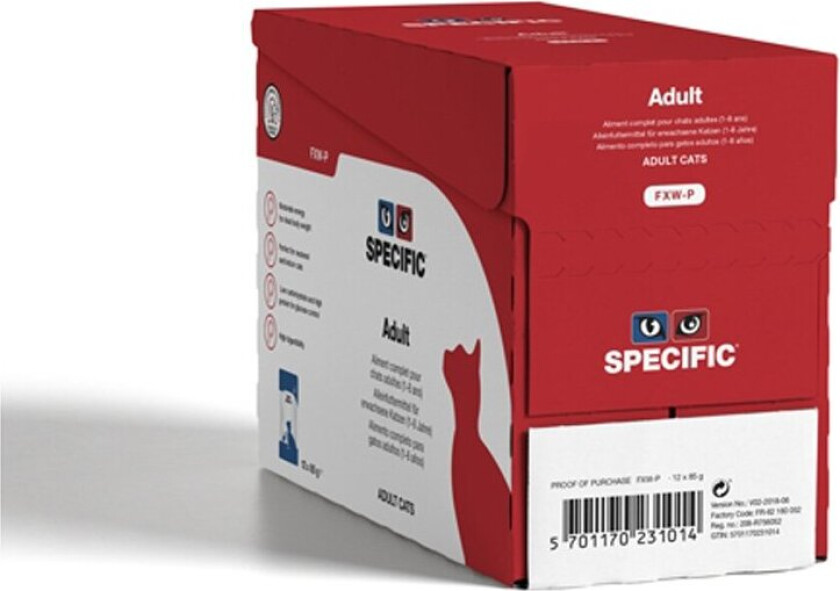 Specific Adult FXW-P Portionspåsar 12x85 g
