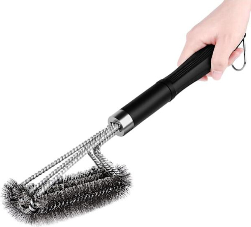 BBQ Grill Rengjøringsbørste, Grillbørste i Stål, Grillbørste med Avtakbart Håndtak, for Alle Typer Griller, Heavy Duty Rengjøring 1pc 18in