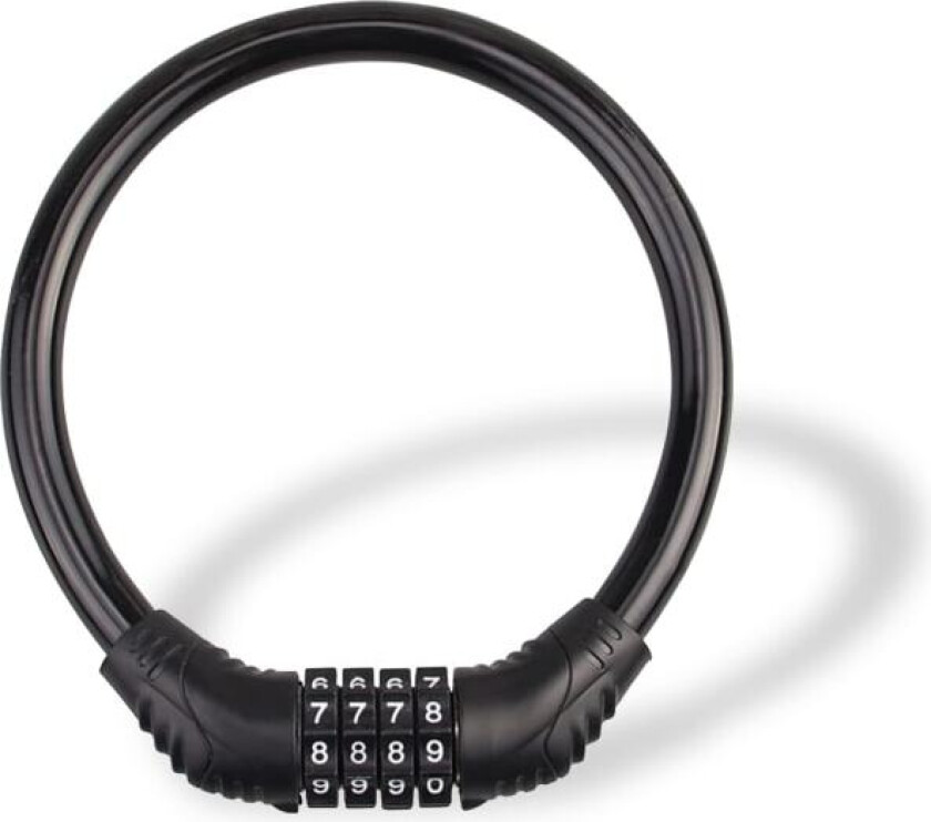 Sykkellås, Tykk Kabel Sykkellås, Høy Sikkerhet 4-Siffer Koder Sykkelkjedelåser, Kombinasjonskjedelås
