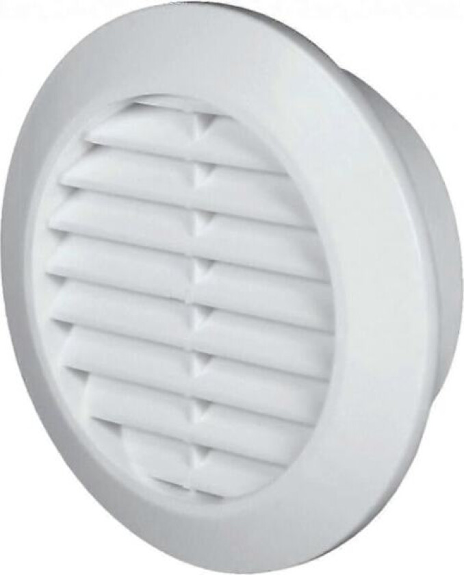 T74 Rund Ventilasjonsrist Med Myggnett Hvit 60 Mm