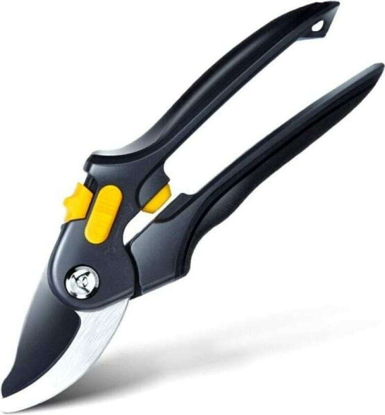 Trebeskjærer hagesaks med soppformet håndtak og sikkerhetsbeskyttelse