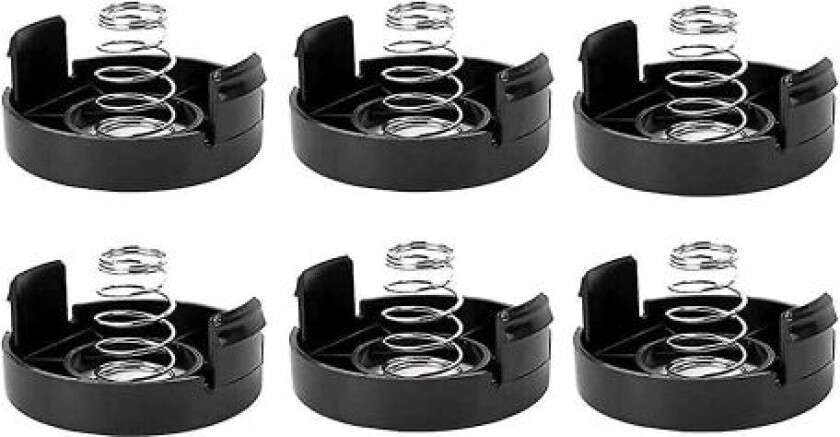 Deksel + Fjær Tilbehør Gressklipper -136-/682378-02 Vinder Deksel x 6 + Fjær x 6 Gressklipperhode Gressklipperkabel Vinder