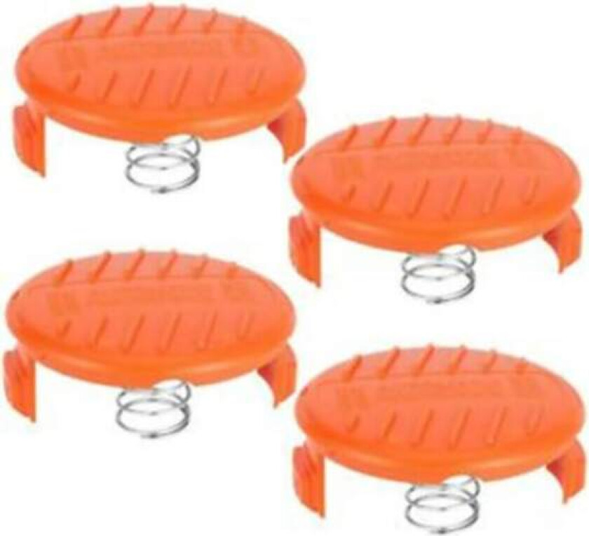 Utskiftningsspole og fjær for AFS trimmer spolehetter (8 stk oransje)