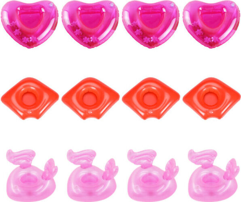 TG 12:a oppblåsbar pooldrinkholder Flytende glassunderlag Svømming