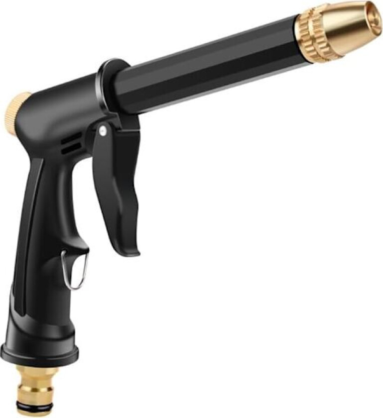 Høytrykks vannpistol, justerbar metall høytrykks hagespraypistol, vannslange spraypistol