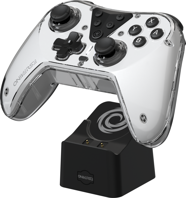 Nintendo Switch Oniverse Astralite Controller Wireless Smoked White inkl. Charging Station
