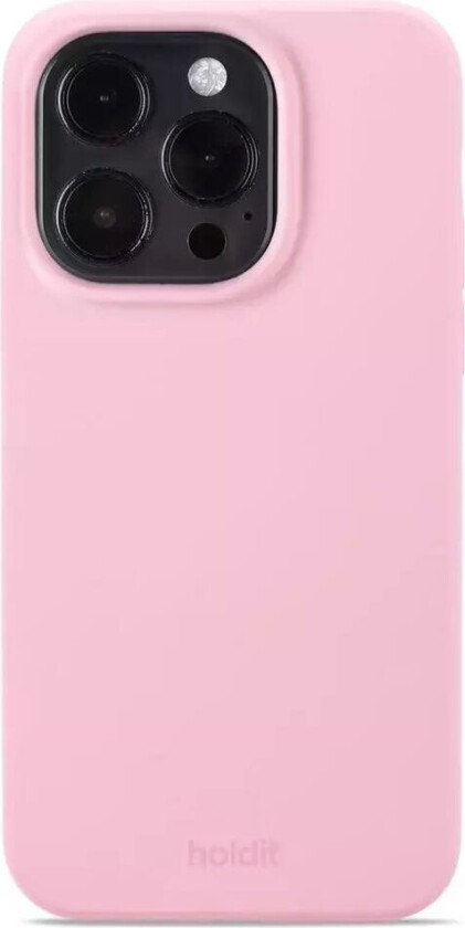Holdit iPhone 14 Pro Soft Touch Silikon Deksel - Pink