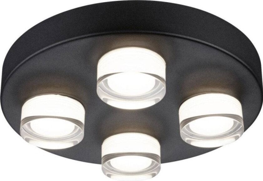 Kame Vådrumslampe Led (Rgb) 16.8 W Varmhvid Sort