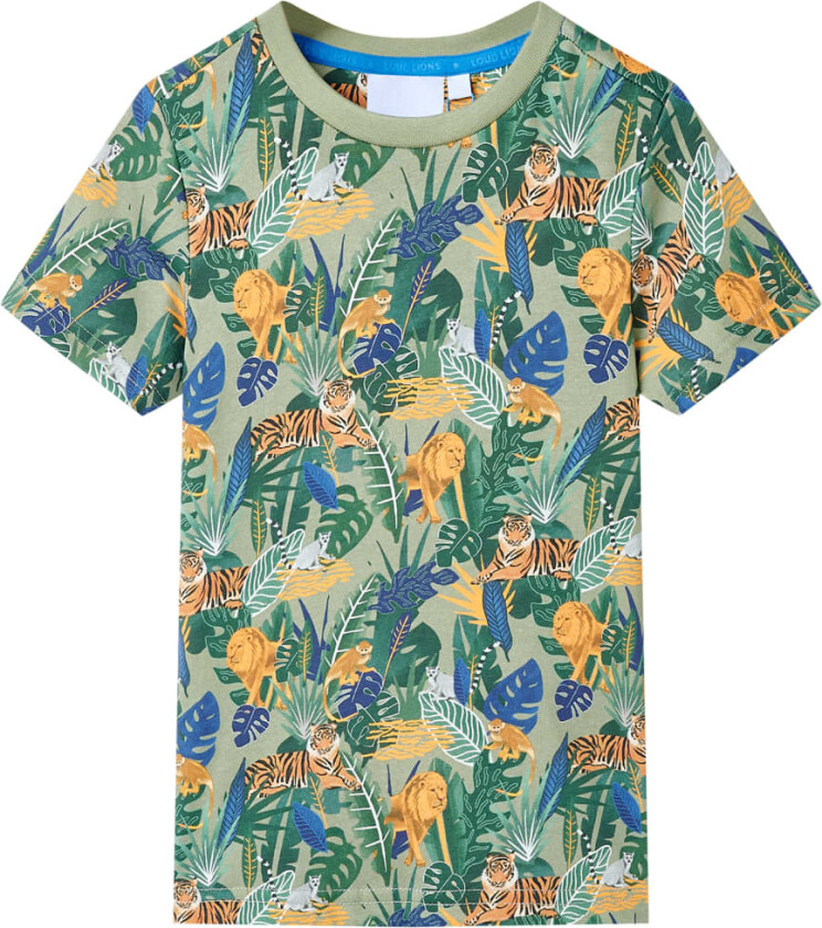 T-skjorte for barn med korte ermer flerfarget 140