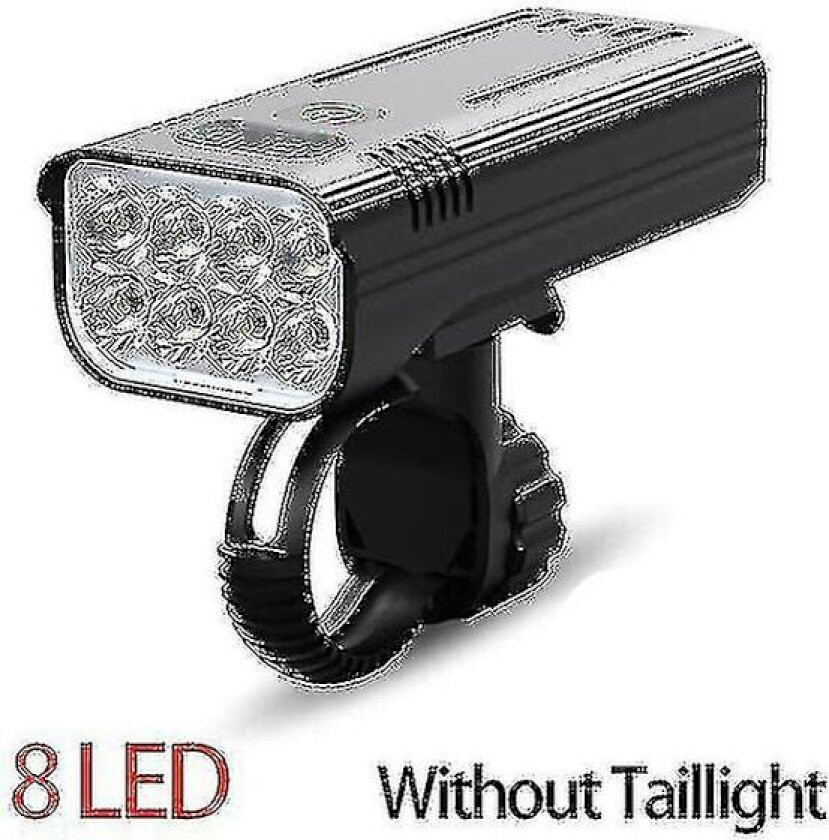 30000 Lumen Sykkellykt 10000mah USB Oppladbart Batteri LED Sykkellykt Spotlight Mtb Vanntett Lommelykt Frontlys