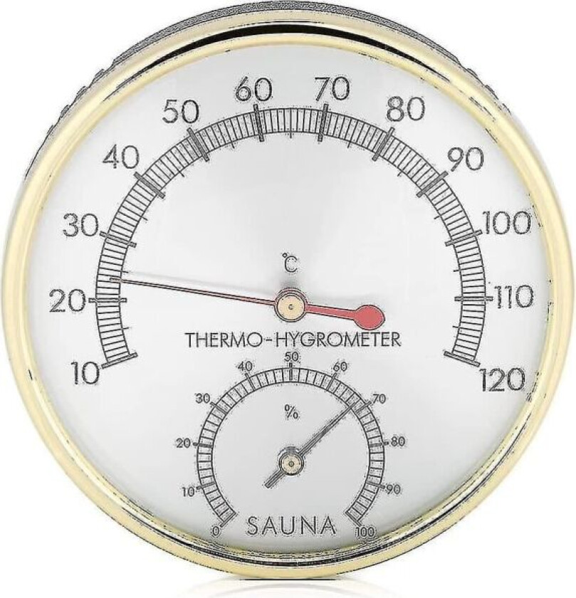 2 i 1 Hygrotermograf Termometer for Sauna, Sauna Tilbehør for Hjem, Kontorer, Verksteder, Skoler