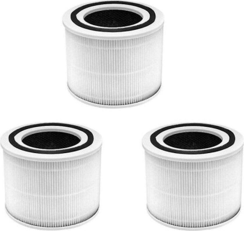 3 stk HEPA-filter for luftrenser Core 300 Aktivt karbonfilter Core 300 Luftrenserfilter