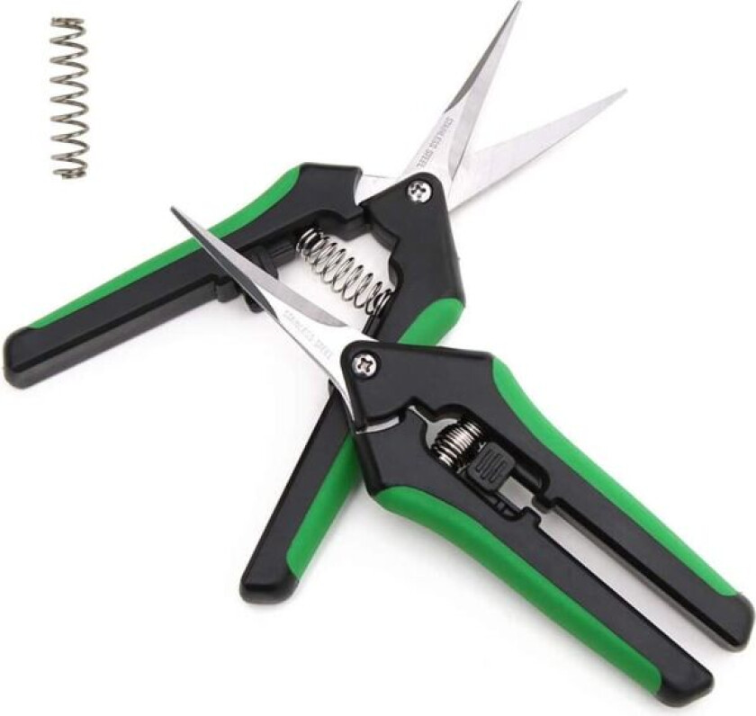 Hagesaks med buede rustfrie stålblad (2 stk.)