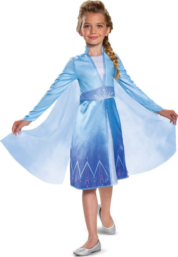 Bilde av - Classic Costume - Elsa Traveling Dress (128 cm) (129979K)