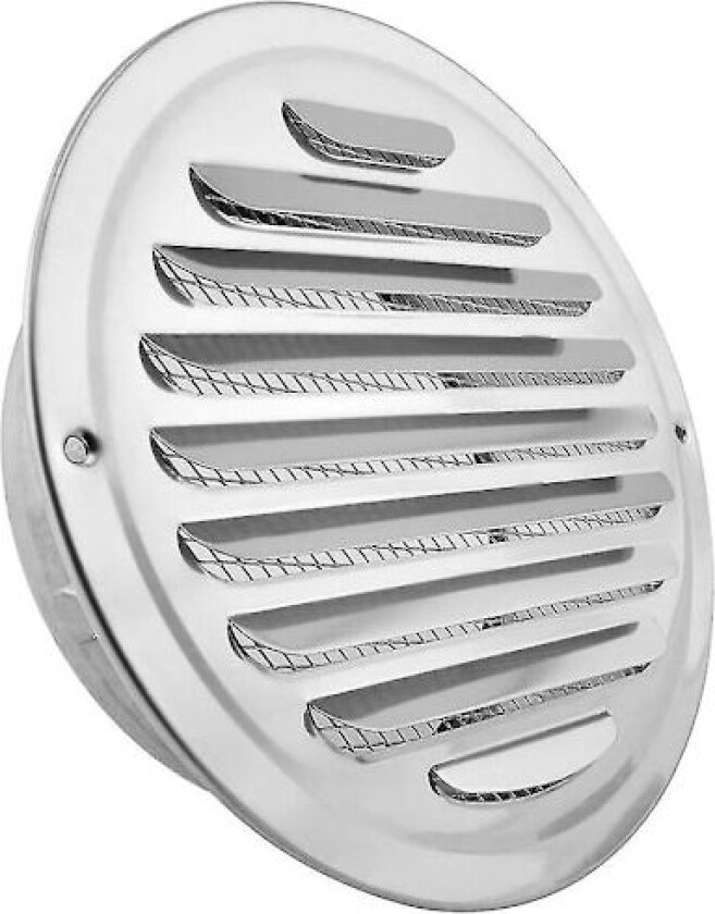 Rustfritt stål luftventiler, Lamellgitterdeksel Ventilasjonshette Flat Ducting Ventilasjon Luftventil Vegg A