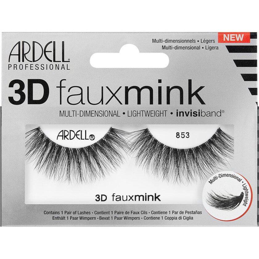 3D Faux Mink 853,   Løsvipper