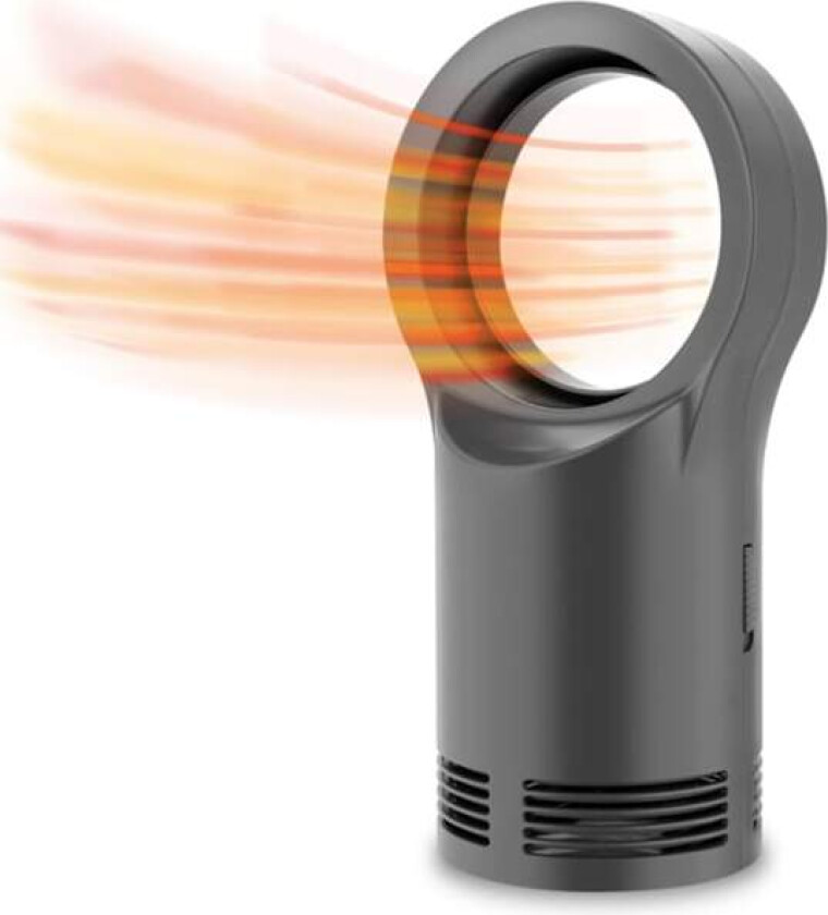 Mini Energibesparende Keramisk Vifteovn med 3s Rask Oppvarming, Velte- og Overopphetingsbeskyttelse, for Bad, Kontor, Stue (Svart)