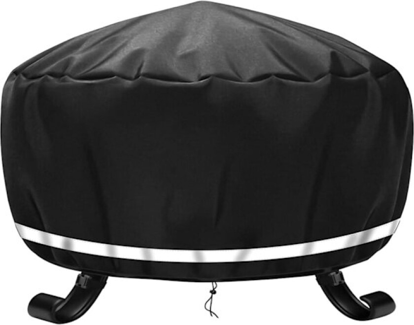 Rundt, vanntett grillbraziertrekk, vindtett, UV-bestandig, rivebestandig, 600D Oxford-stoff grillbåltrekk 77x31cm