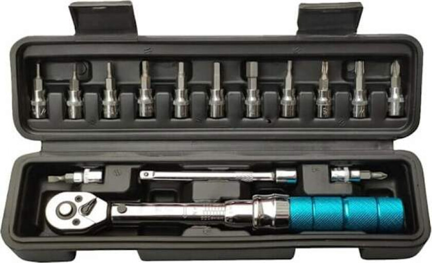 Mini Justerbar Sykkelmomentnøkkel Sykkelreparasjonsverktøysett 1/4 2-24Nm Skralle Mekanisk Momentnøkkel Versailles