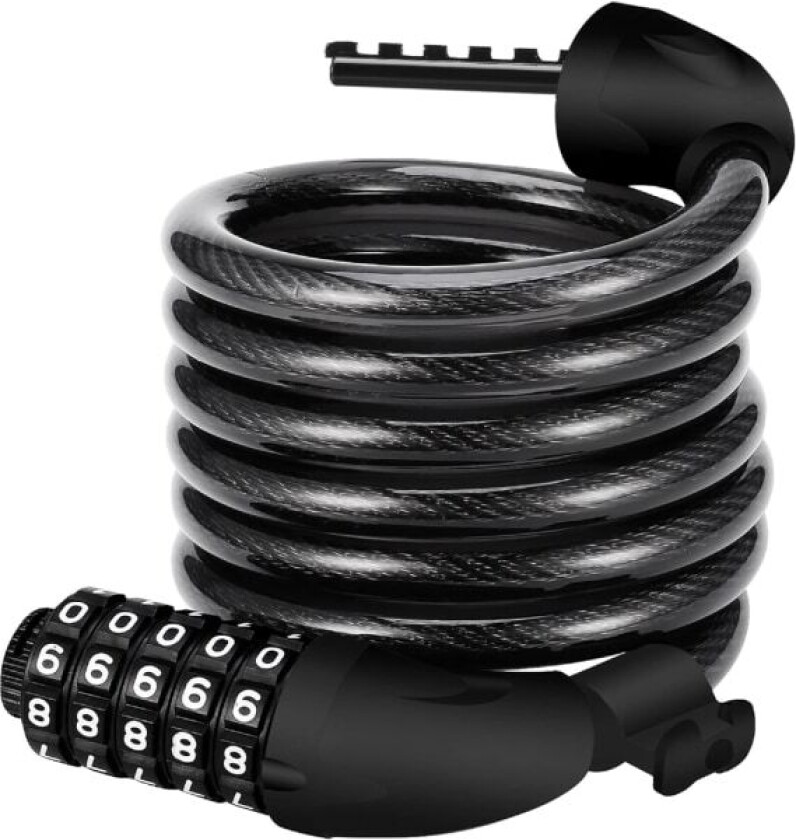 Sykkellås, Sykkellås Lang 120cm x 12mm, Kabel Lås for Sykkel, ZQKLA