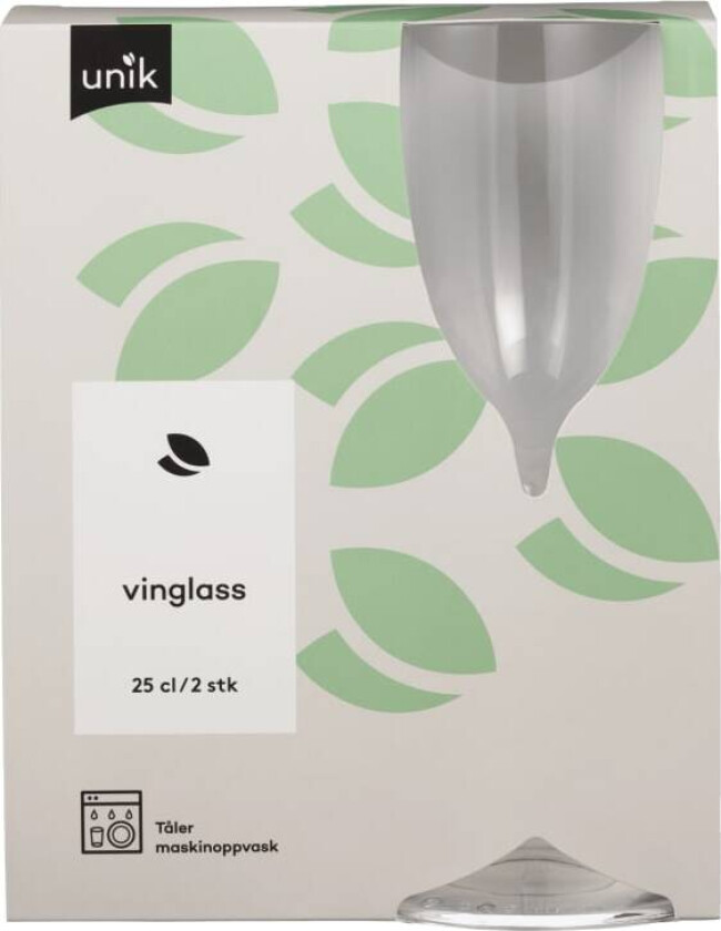 Vinglass 25cl 2stk