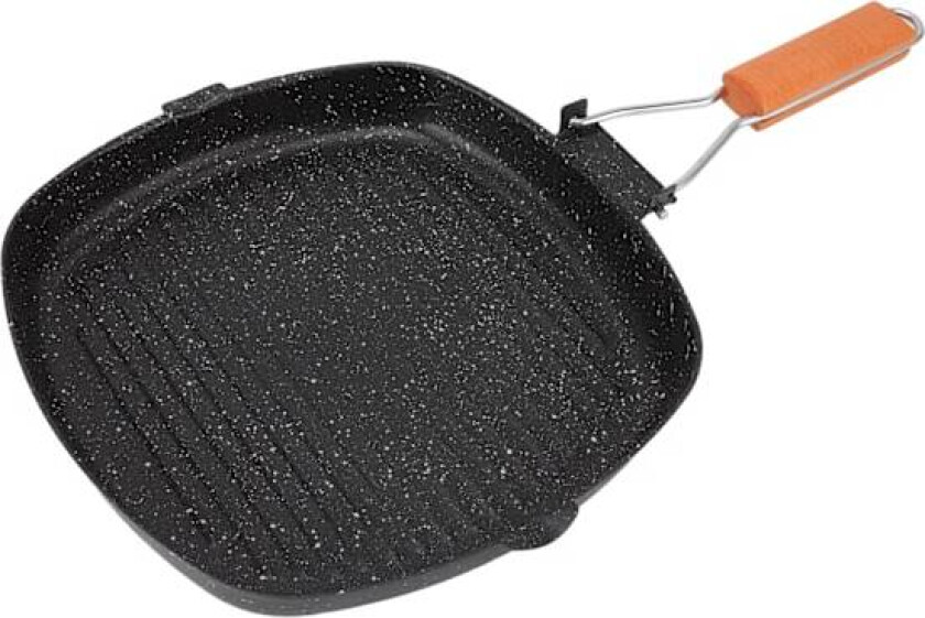 Stekepanne Utendørs Husholdning Folding Bøk Håndtak Energisparende Non Stick Striper Biff Spesial Pan Grilling Pan