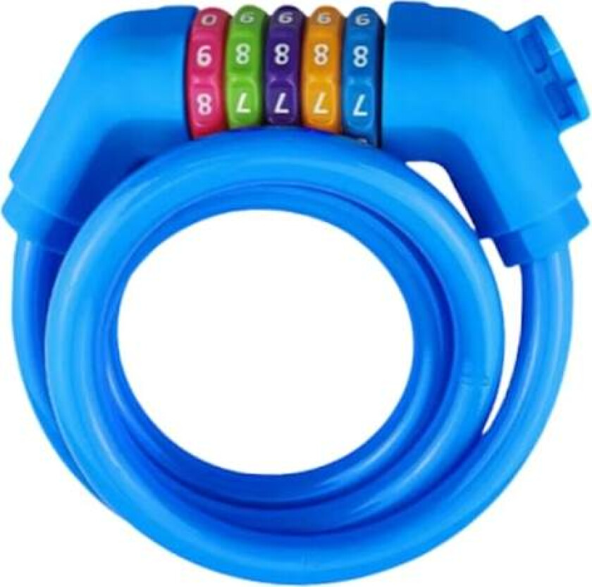 Sykkellås, Heavy Duty Sykkellås med 5-sifret kombinasjon Blå