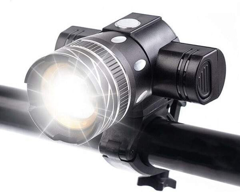REMAKE 5000 Lumen Sykkellykt Oppladbar Hodelykt Vanntett Høy Lysstyrke LED Sykkellykt 6 Timer Fjellsykling Sikkerhet Pendler Lommelykt
