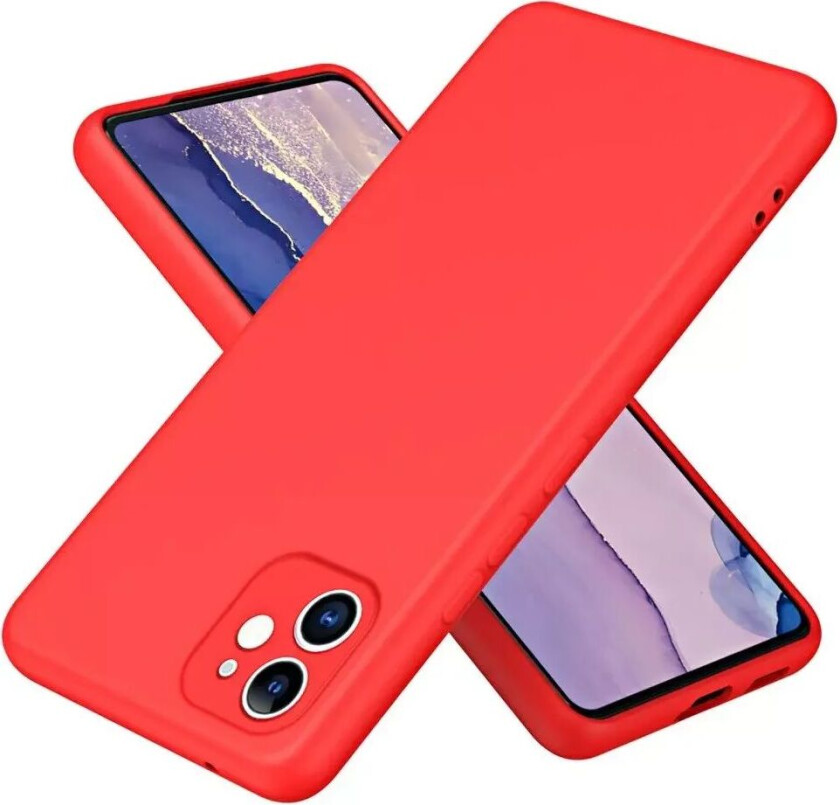 iPhone 12 Silikon Deksel - Rød