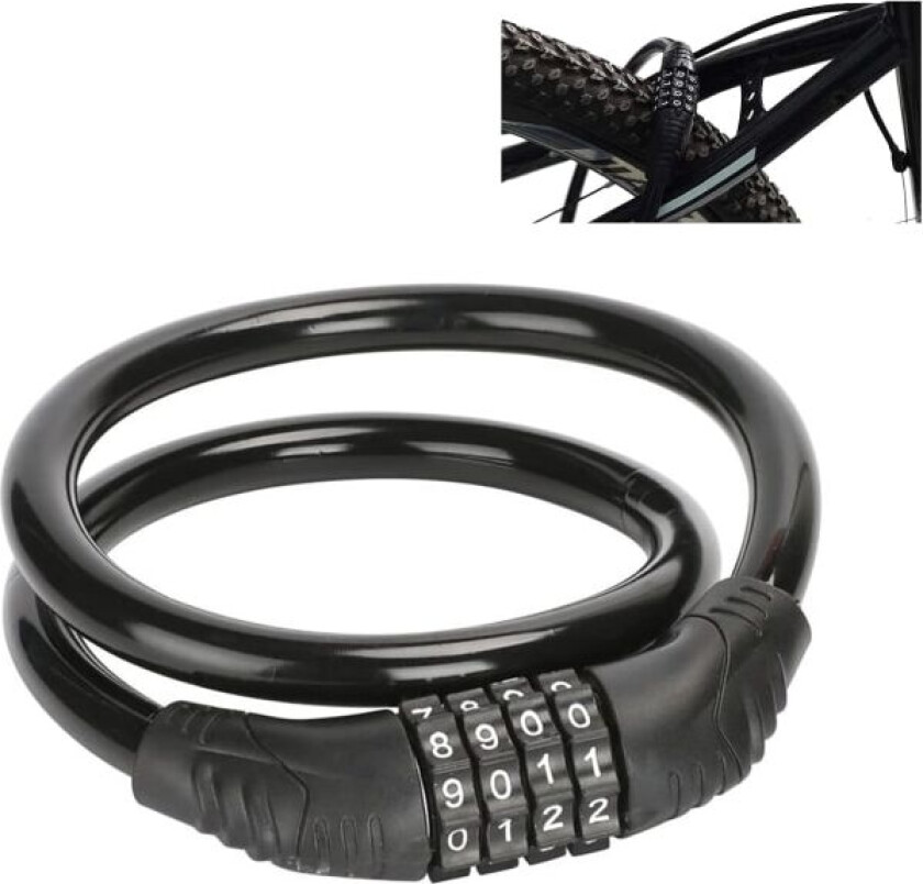 1PCS sykkellås - svart