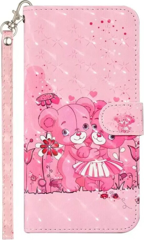 Samsung Galaxy S21+ (Plus) Light Spot Flipdeksel i skinn - Bjørne