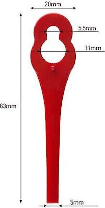 Pakke med 100 Plastskiftblad for Florabest Kantklipper LIDL FRTA 20 A1,FAT 18B3, FRT