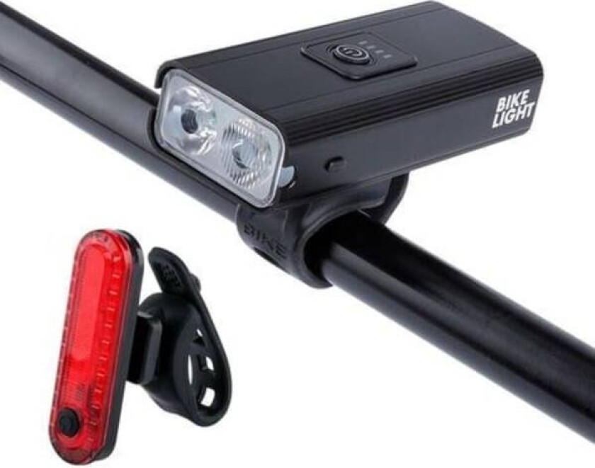 Sykkellys 6400mah Sykkellykt 2400 Lumen Kraftig Led Sykkellys Front og Bak Sykkellys Oppladbar Sykkellykt for MTB Sykling Racing