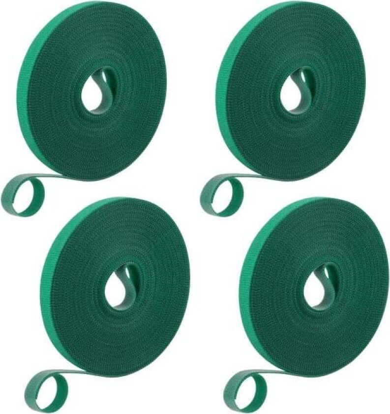 Ruller med plantebånd Hagebånd Grønn tape 40 meter Grønn borrelåstape for hage Tomatplante Vrid bånd for plantesupport