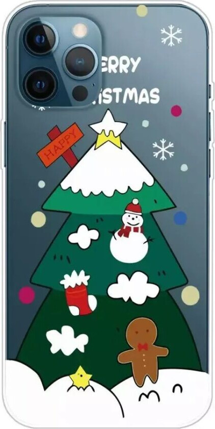 iPhone 14 Pro Fleksibel Plast Jul Deksel - Juletre