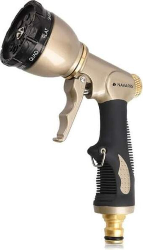 Hånddusj hage, hagedusj metall 8 spraymønstre, multifunksjonell