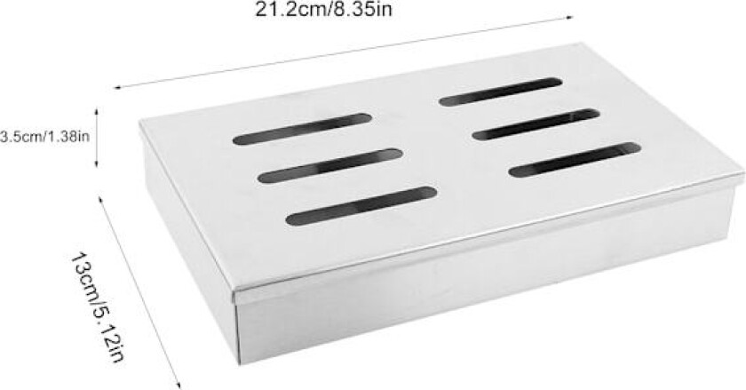 Røykeboks i rustfritt stål for kjøttinfusert smak - Innendørs og utendørs BBQ, piknik og grilling